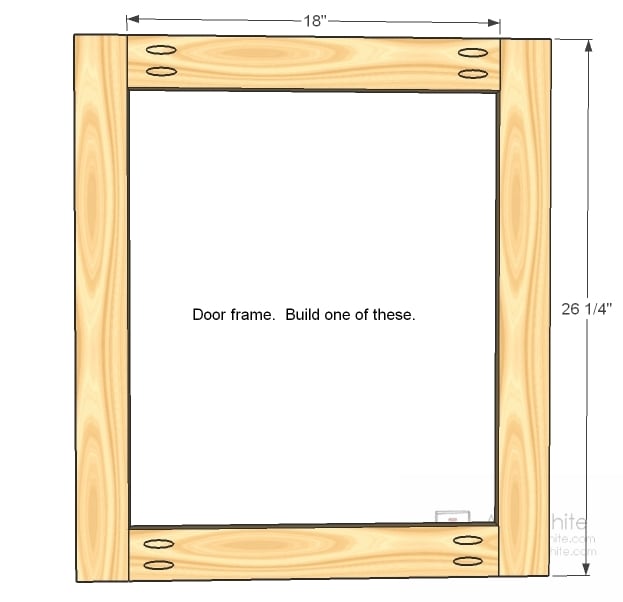 step 7 instructions door frame build the door frame with
