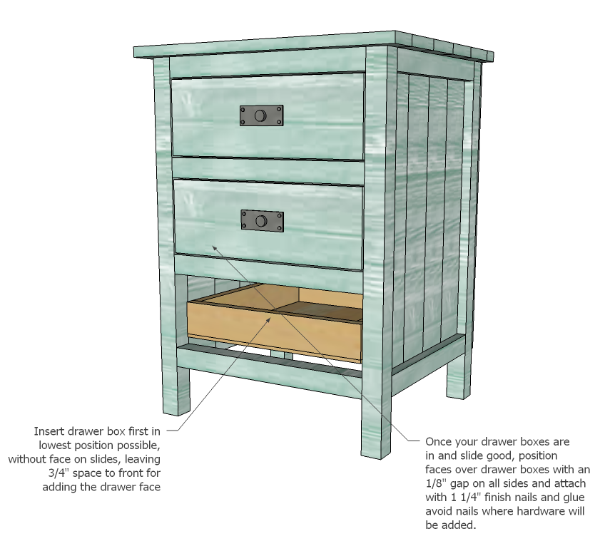 Ana White | Build a Reclaimed Wood Look Bedside Table | Free and ...
