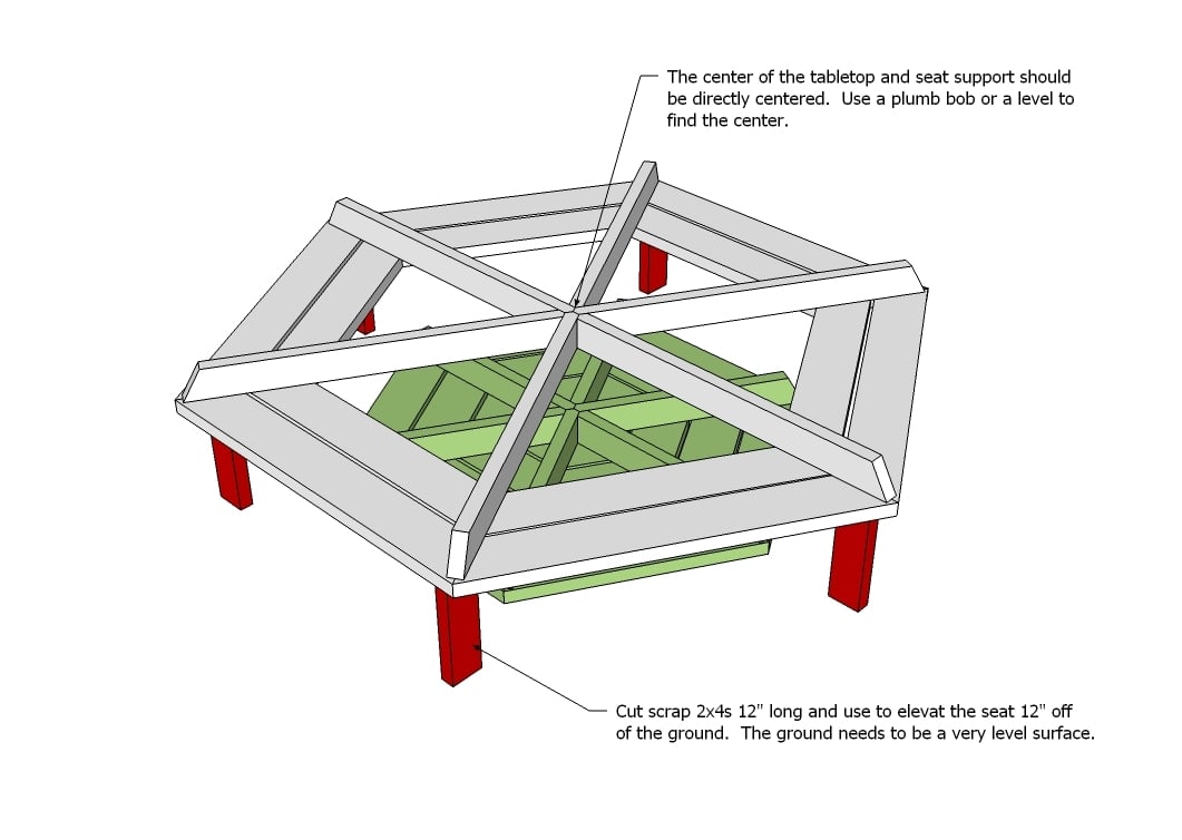 Build A Hexagon Picnic Table Step 15 Jpg Pictures to pin on Pinterest
