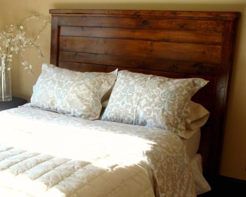 Reclaimed   and Build bed  Easy size a Size DIY diy king Wood headboard Look  Headboard, King Free