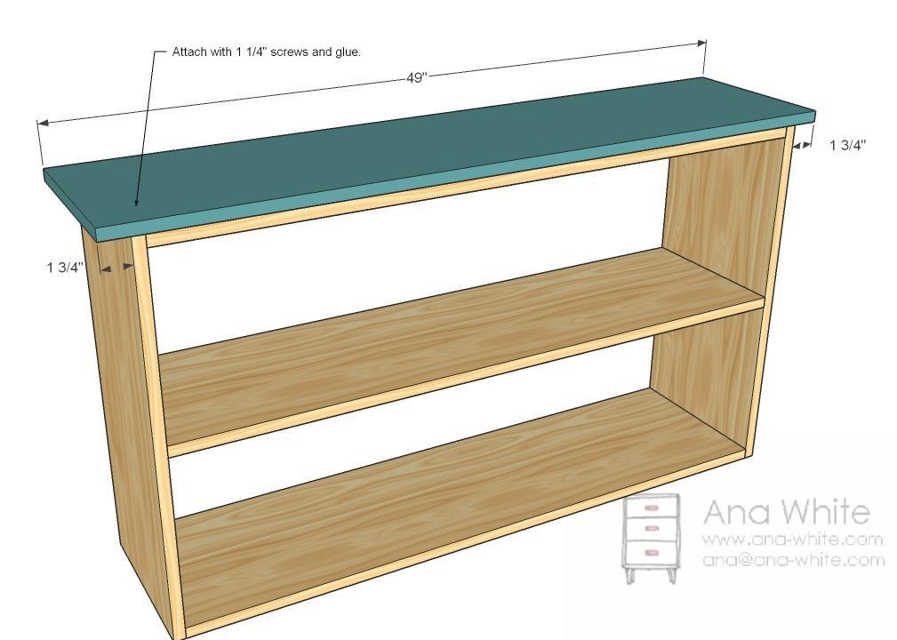 Ana White | Build a Grace's Bookshelves - Plans for Two | Free and 