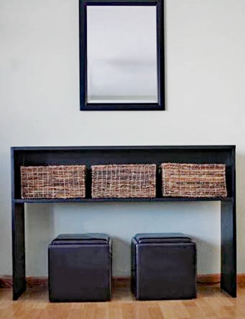 simple console table plans