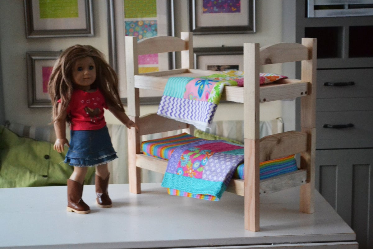 Ana White | Build a Kid's Kit: Doll Bed | Free and Easy DIY Project 