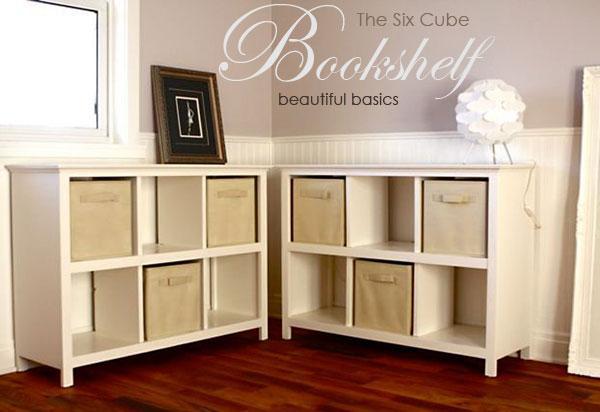 Cube Bookshelves Plans