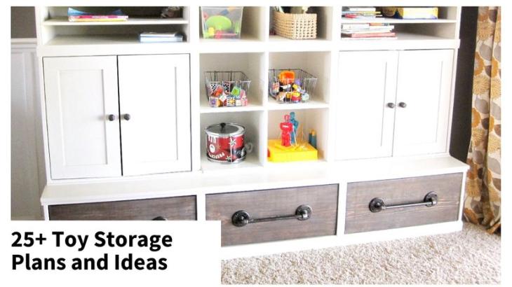 toy storage plans and ideas from Ana White