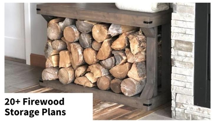 free firewood storage plans ideas
