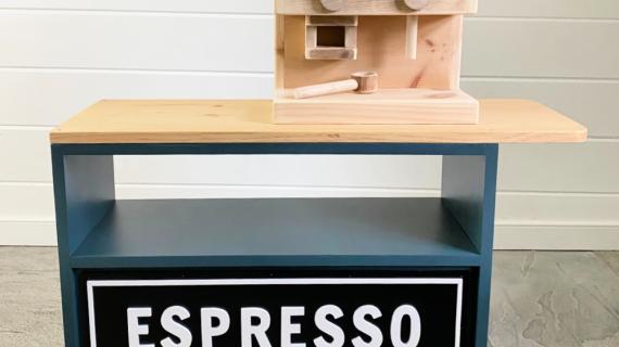 DIY kids espresso machine