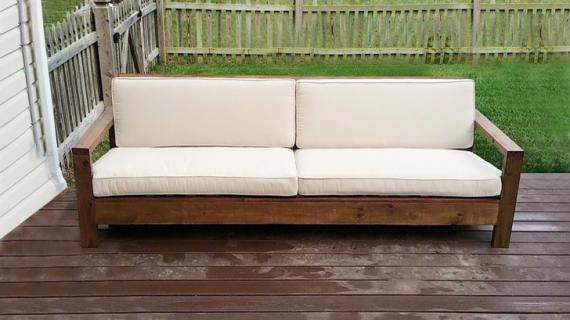 outdoor sofa with reclining back rest