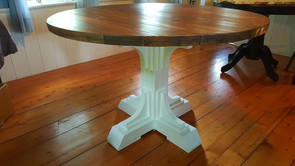 ana white round kitchen table