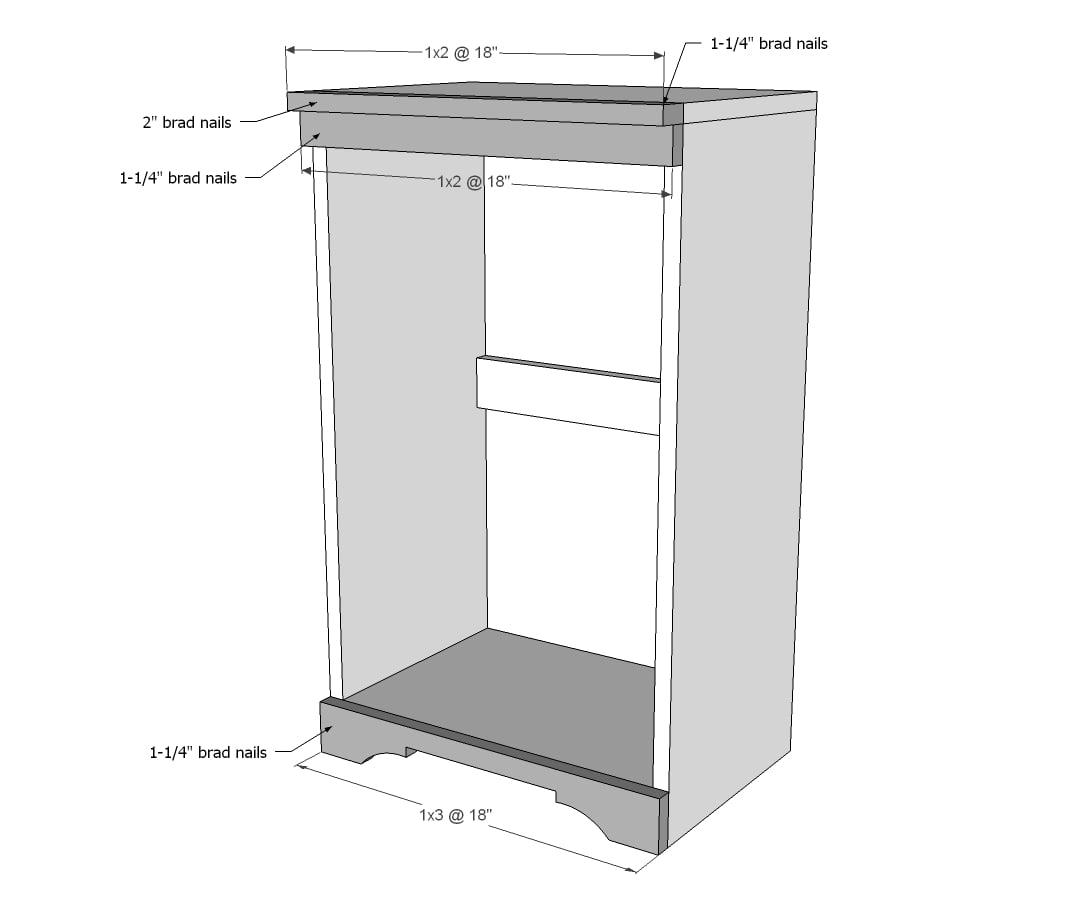 Wood Tilt Out Trash Or Recycling, Kitchen Trash Can Cabinet Plans