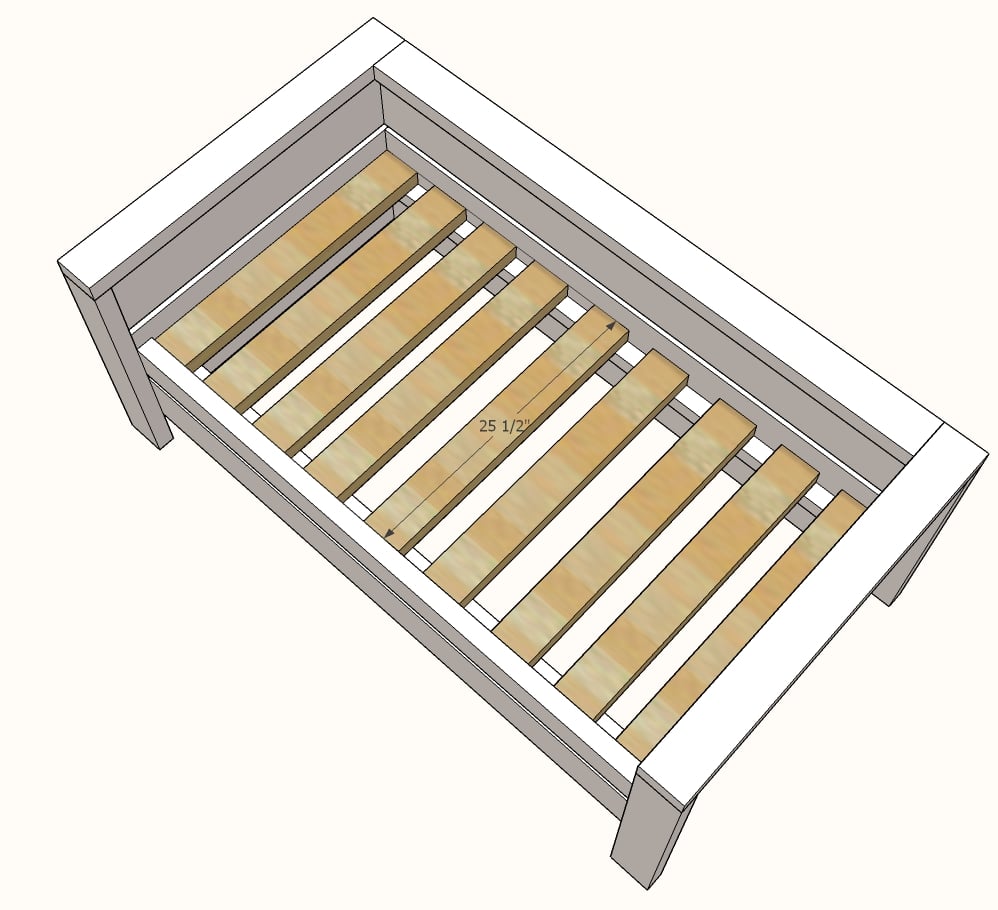 seat slats in the chair diagram