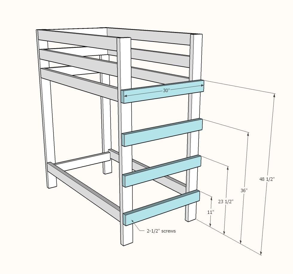 Toddler Bunk Beds Ana White, How To Build A Toddler Bunk Bed