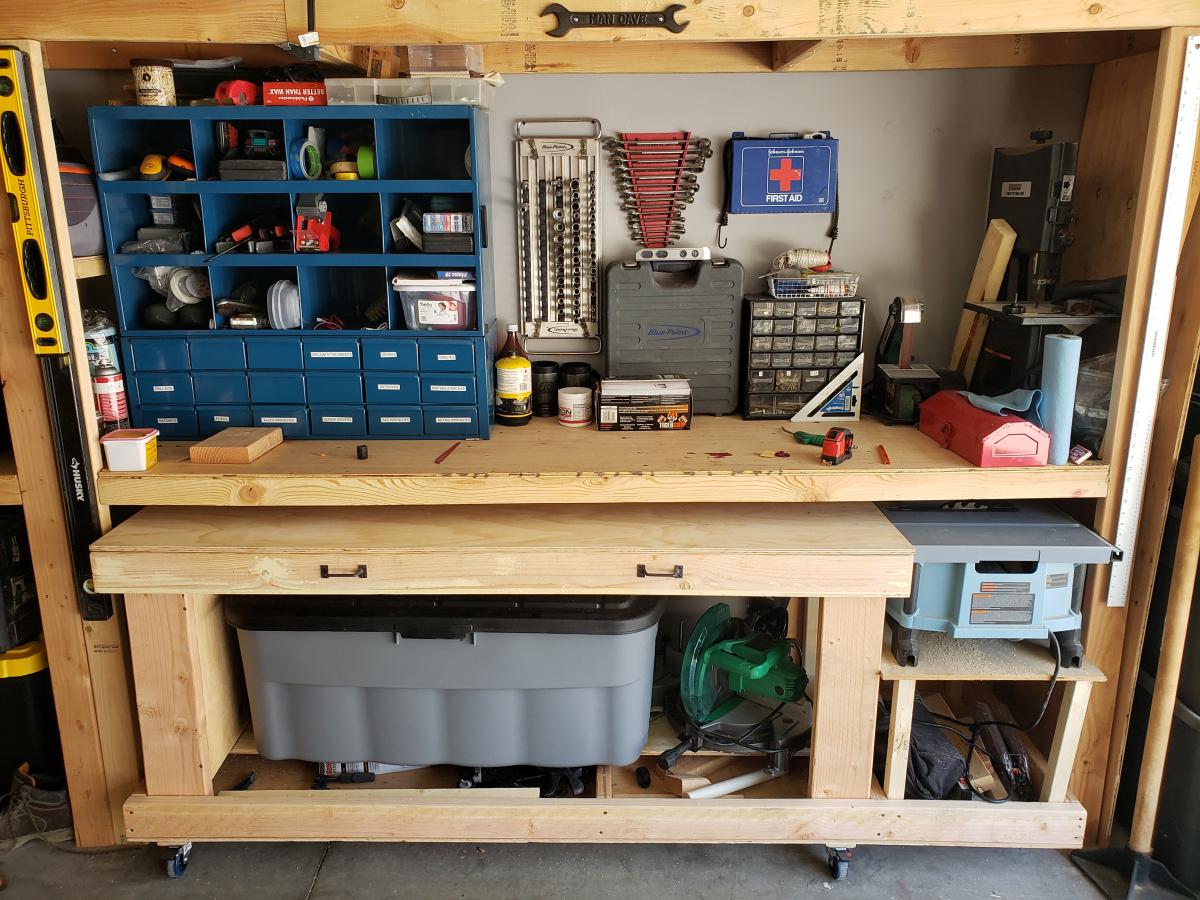 Modified workbench | Ana White