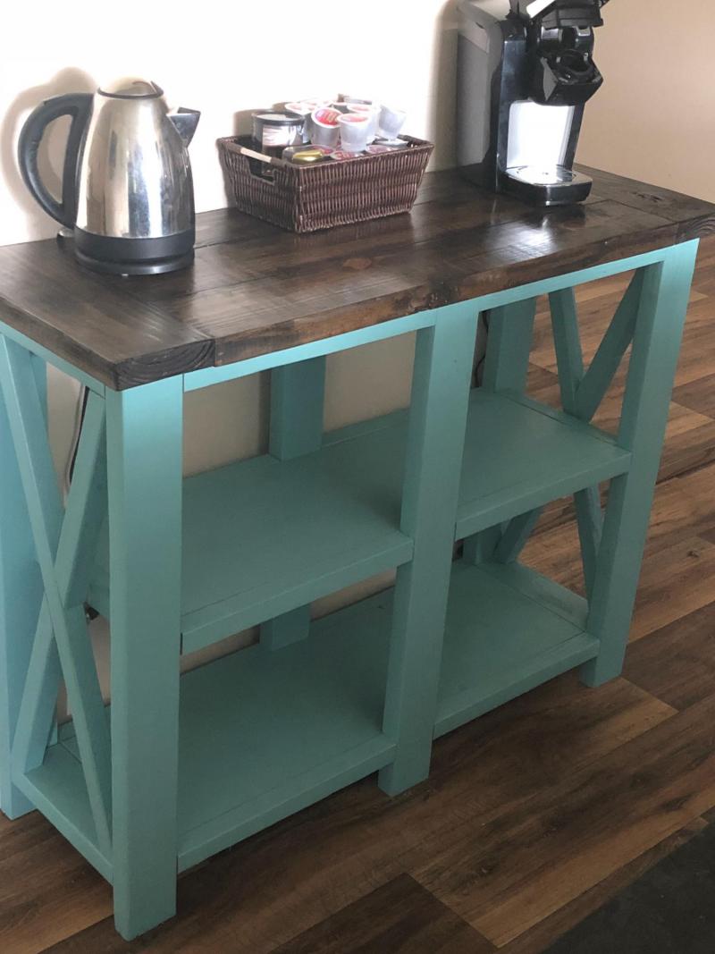 console table coffee station
