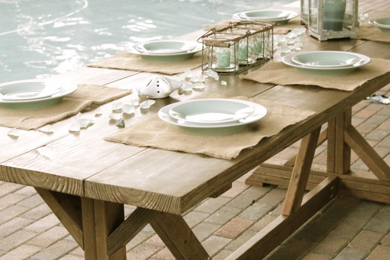 fancy farmhouse dining table 