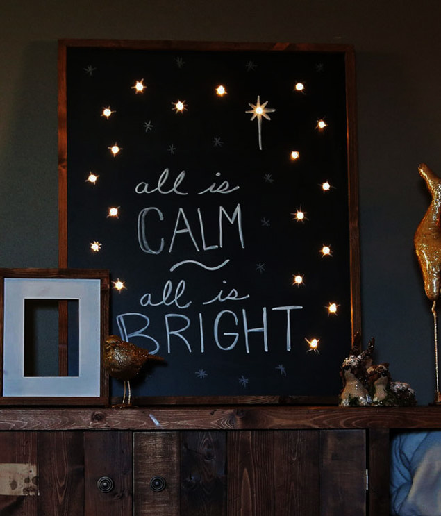 All is Calm All is Bright holiday sign