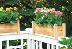 railing planter planter that sits on top of railing