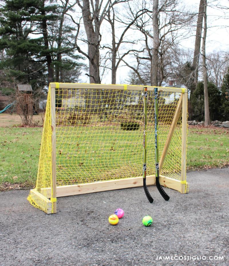 street hockey net goal net diy goal net