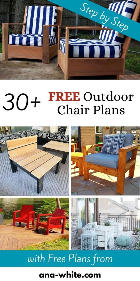 30+ FREE Outdoor Chair Plans