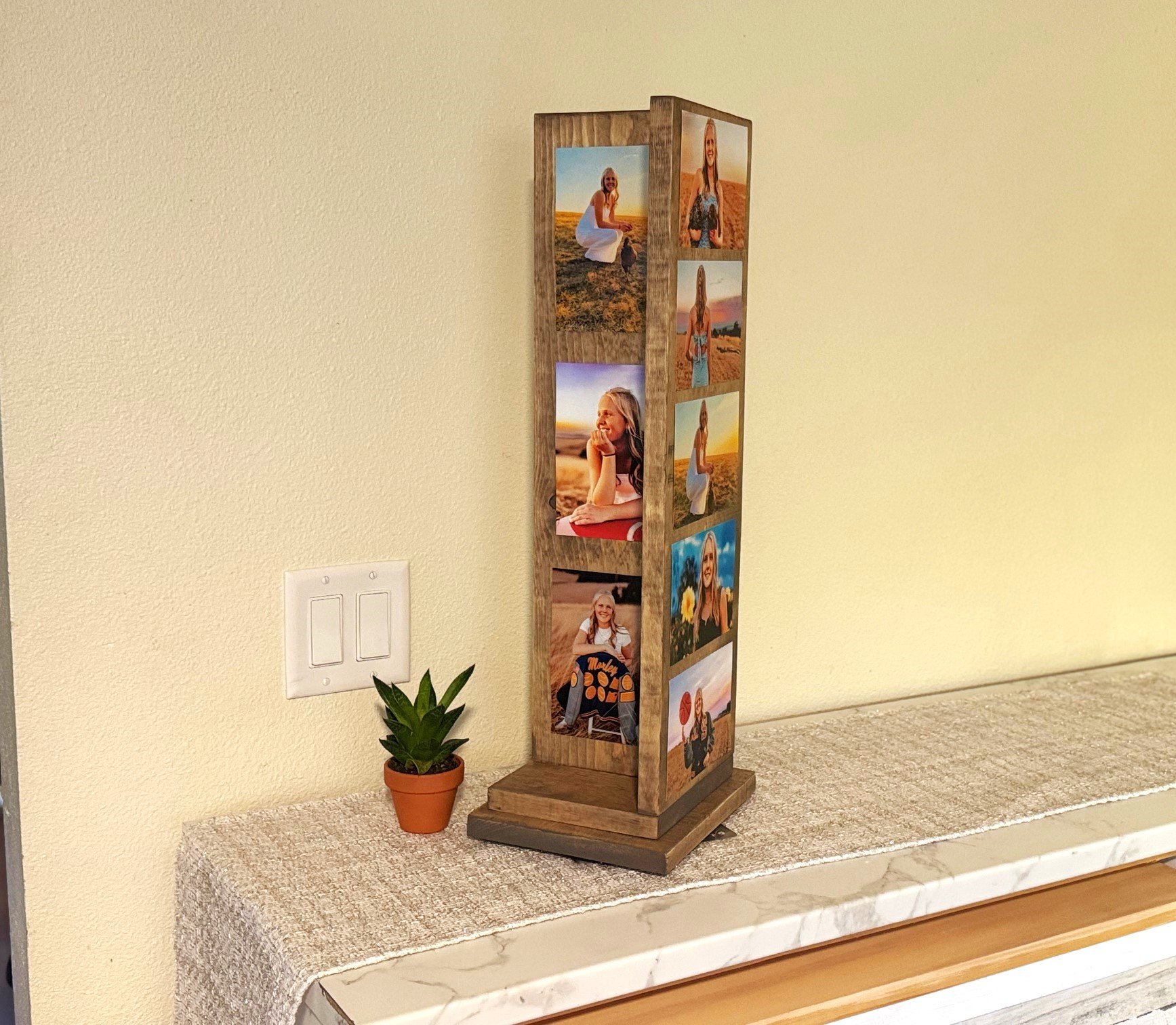 wood photo display