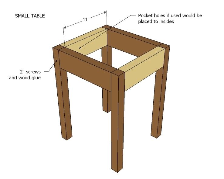 Preston Nesting Side Tables Ana White, How To Make A Side Table Out Of Wood