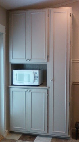 Pantry Cabinet Ana White, Microwave Pantry Cabinet