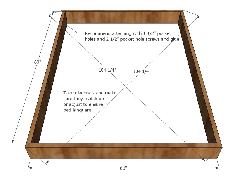 Woodwork Queen Size Platform Bed Frame Diy PDF Plans