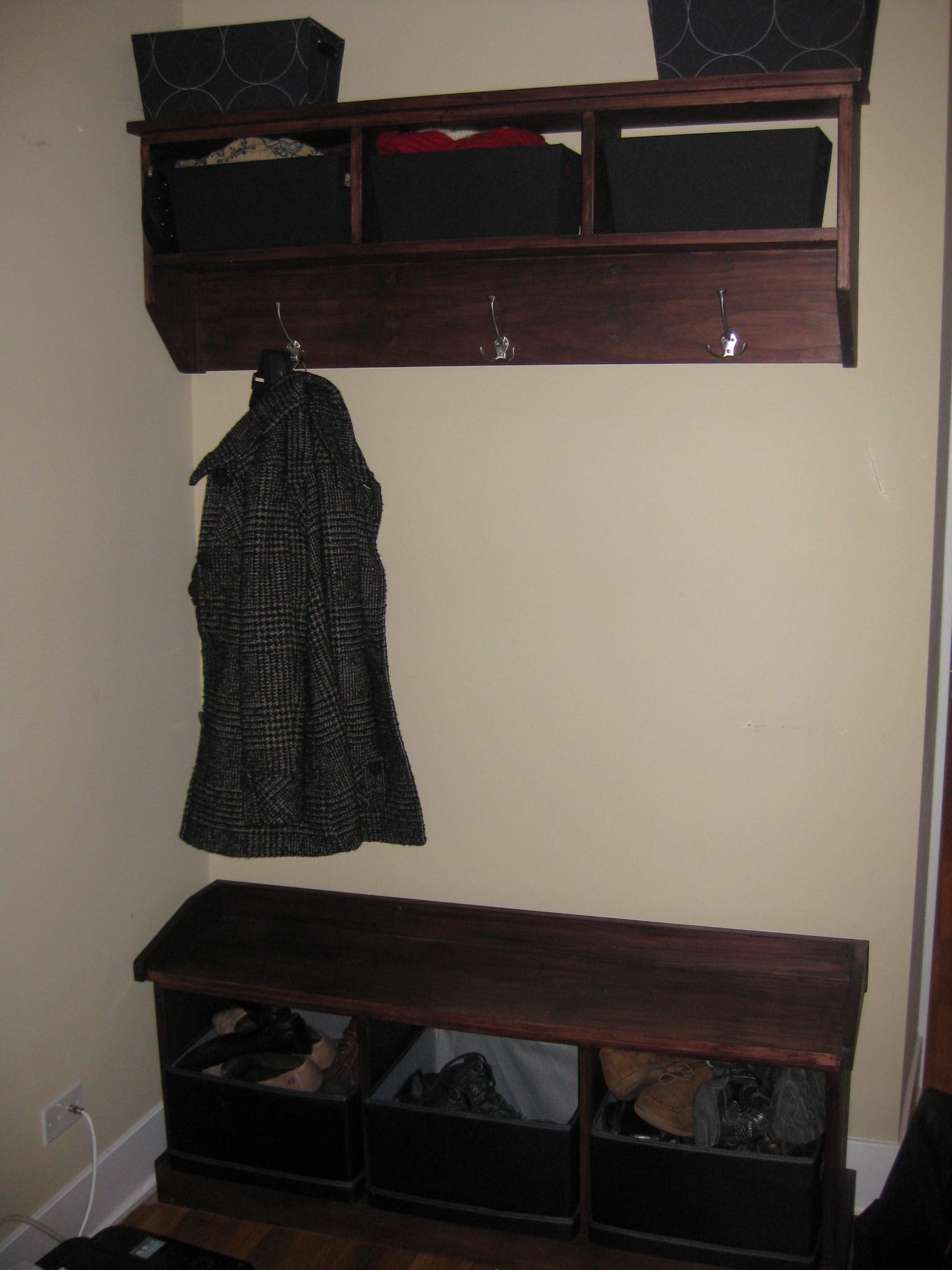 Home Improvement Style Entryway Storage Shelf And Bench