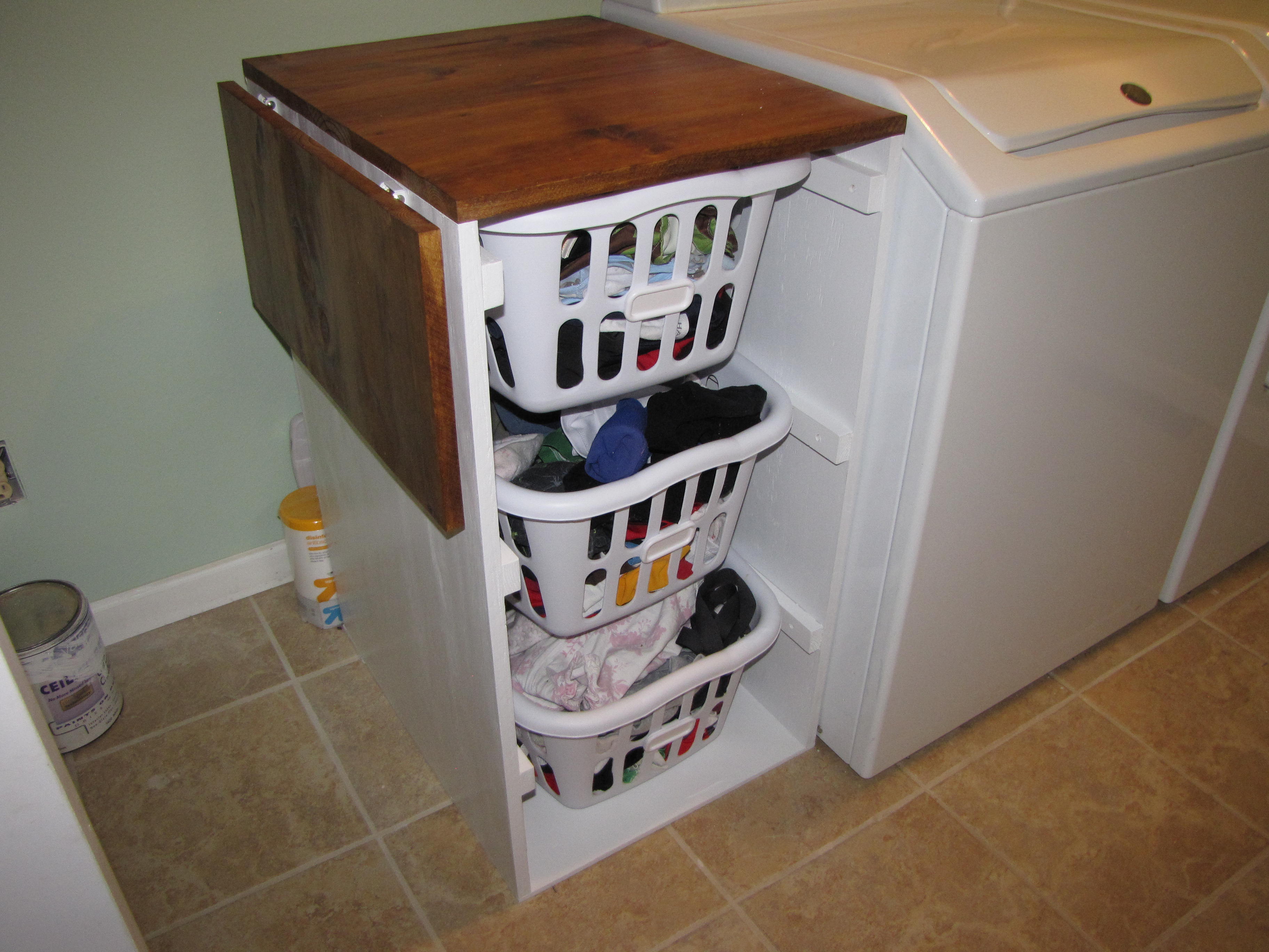 Laundry Cabinets - Shorter Brook laundry basket dresser with