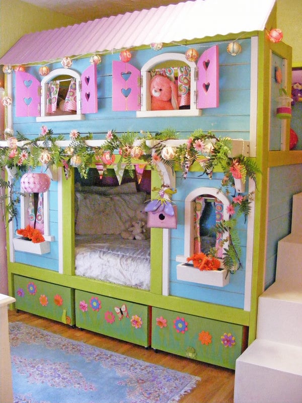 Sweet Pea Bunk Bed Ana White, Cottage Bunk Bed Plans