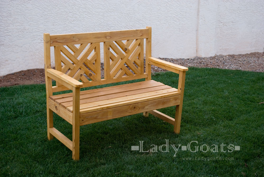 Ana White Woven Back Bench - DIY Projects