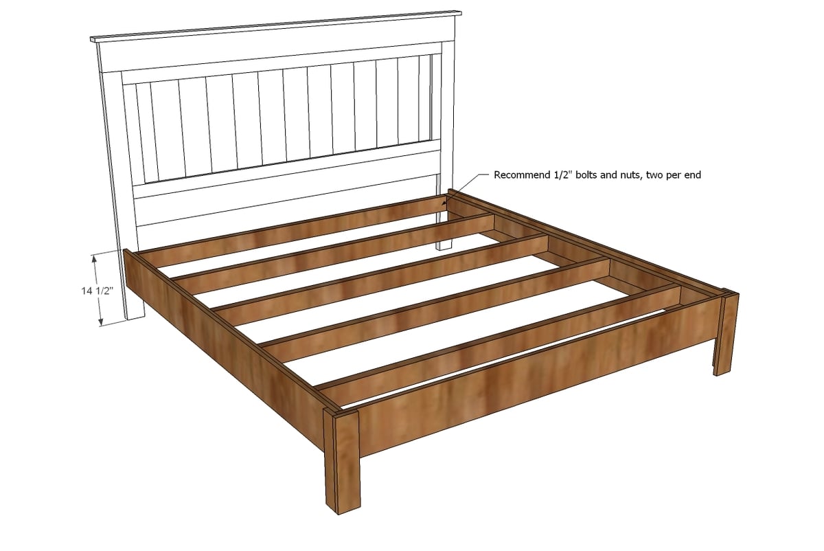 Download King Size Bed Frame Building Plans Plans Free
