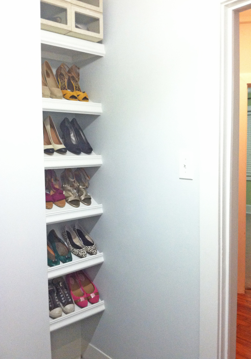 Designer Shoe Shelves on a Budget
