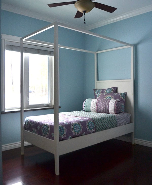 Hannah Canopy Bed Ana White, Ceiling Canopy For Twin Bed