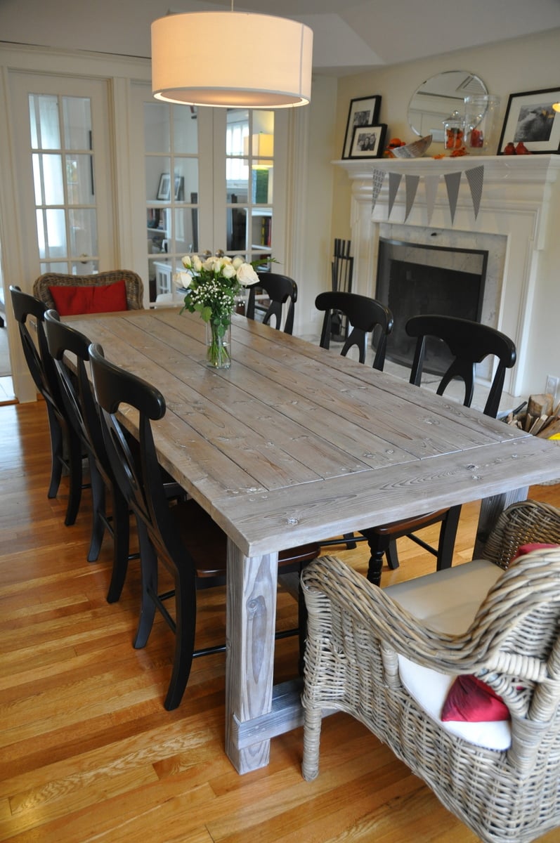 Farmhouse Table With Extensions Ana White - Diy Farmhouse Table With Extension Leaves