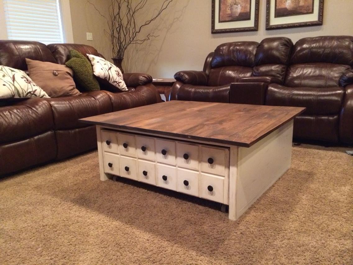 Toy box store coffee table