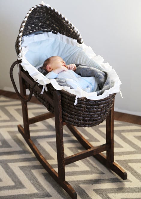 baby moses basket and stand