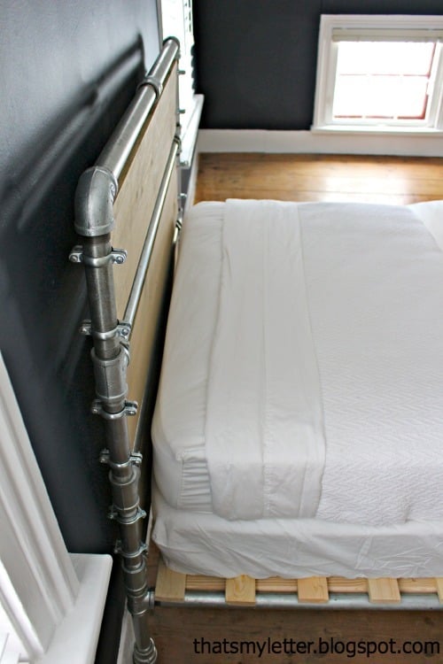 Pipe And Wood Slat Bed Ana White
