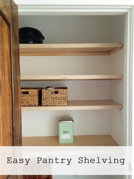 Easiest Pantry Or Closet Shelving Ana, Building Plywood Closet Shelves