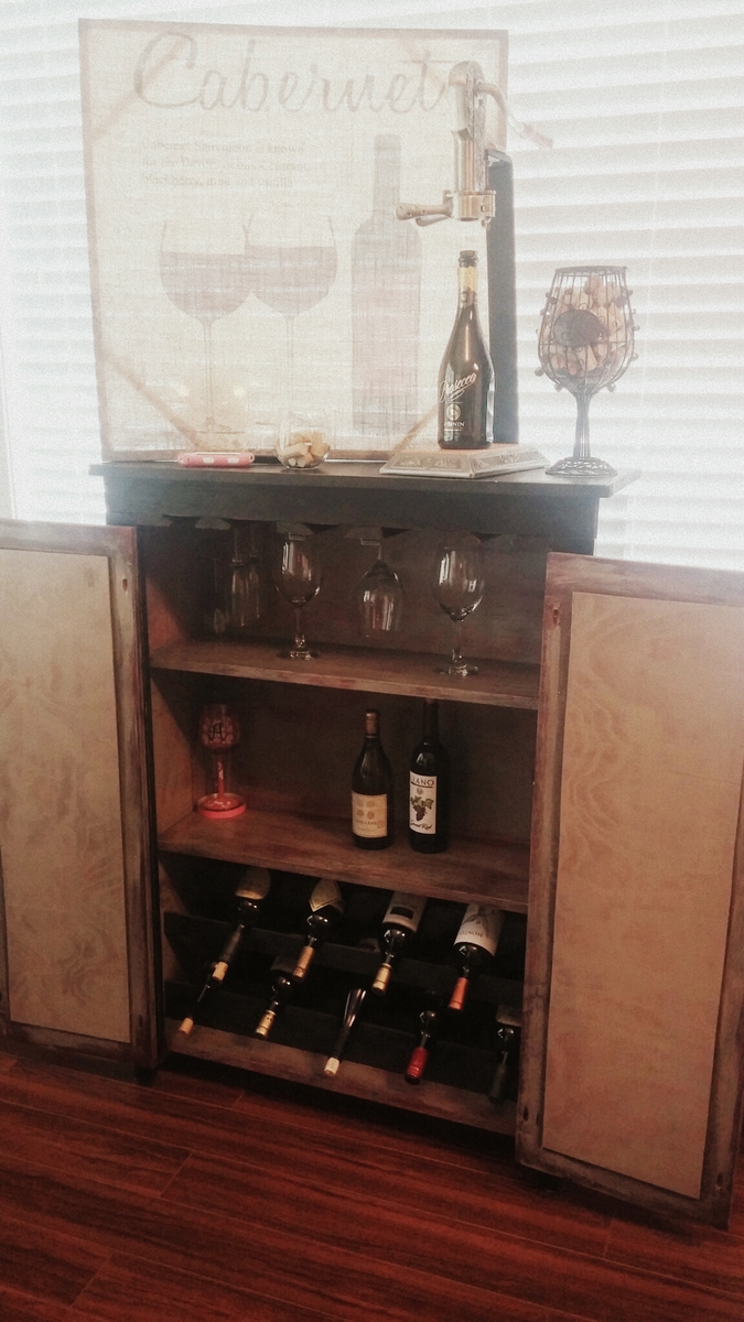 Wine Cabinet Made From Jelly Cupboard Pie Safe Plan Ana White