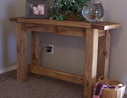Tryde Console Table Ana White, Diy Console Table Plans Ana White