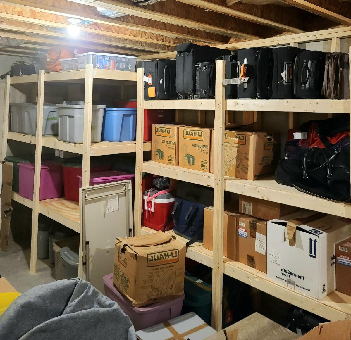 Basement Storage Shelves | Ana White