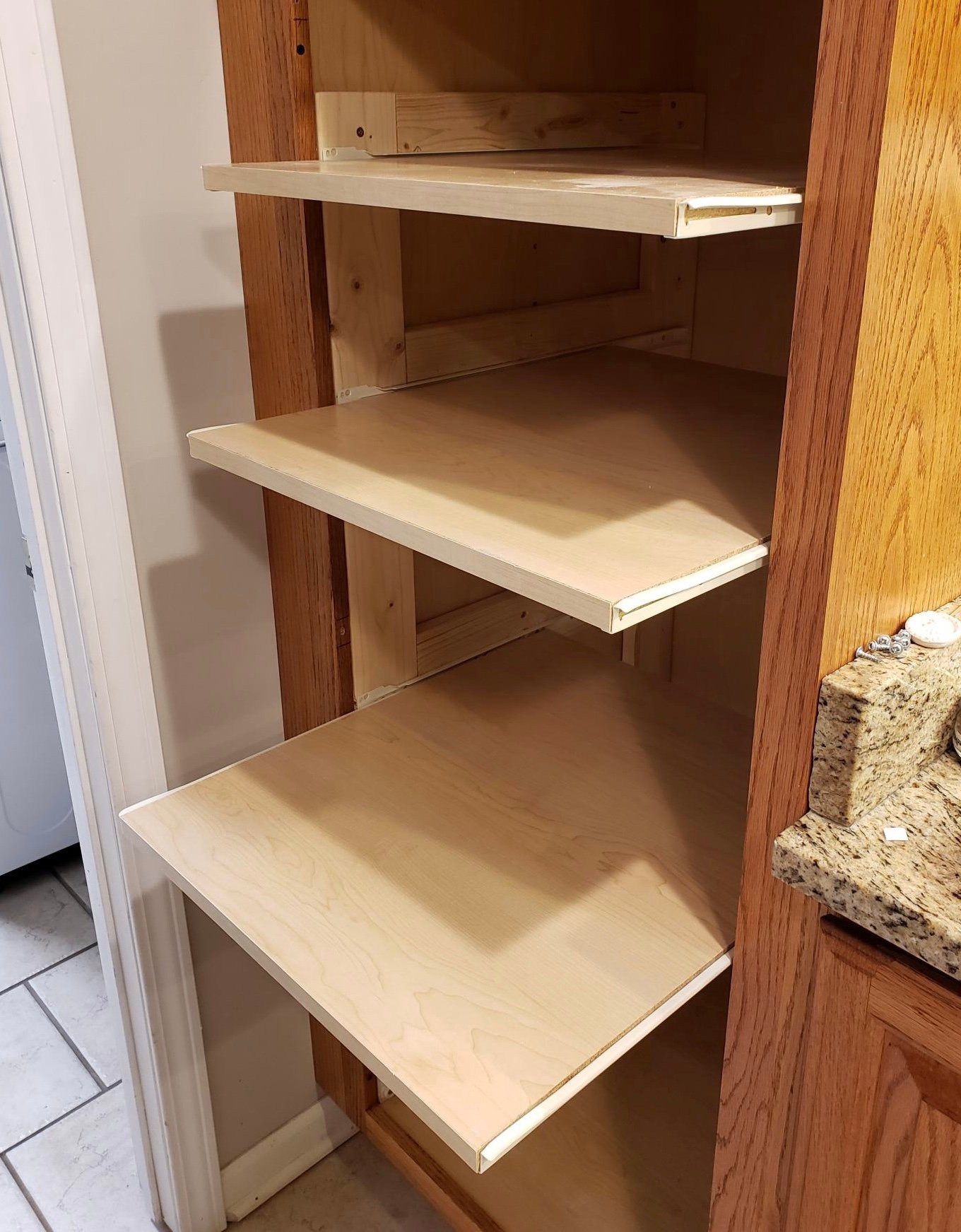 Pull Out Shelves Ana White, How To Install Pull Out Shelves In A Cabinet