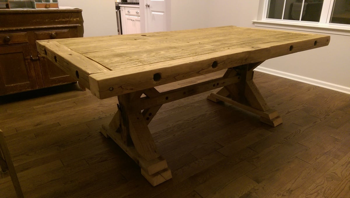 diy barnwood kitchen table
