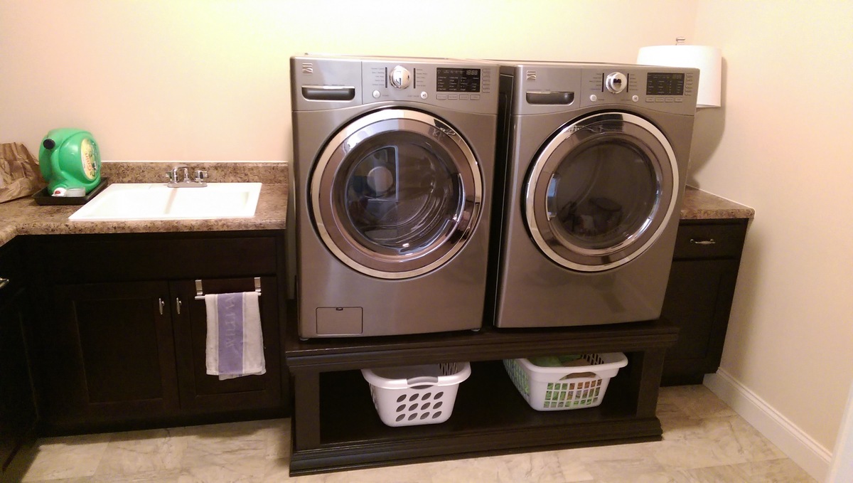 Washer/Dryer Pedestals with slight modifications | Ana White