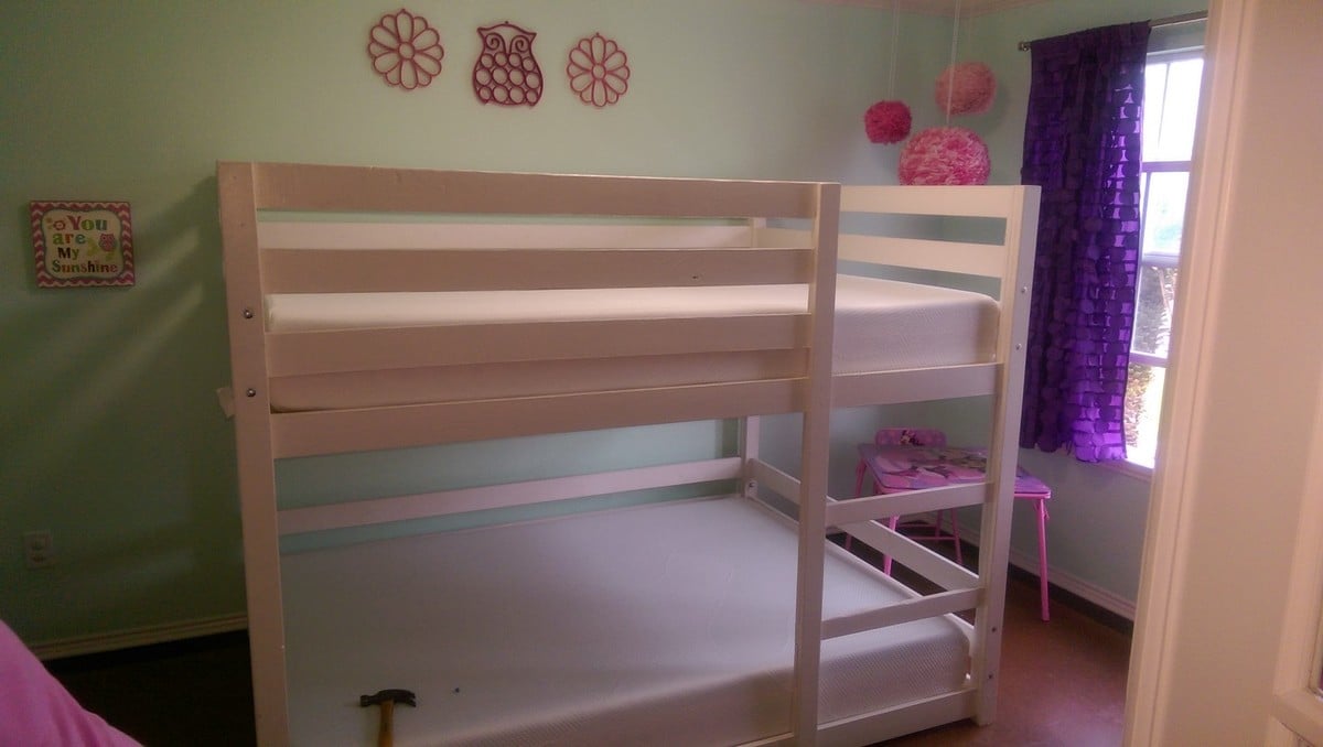 diy twin over full bunk bed