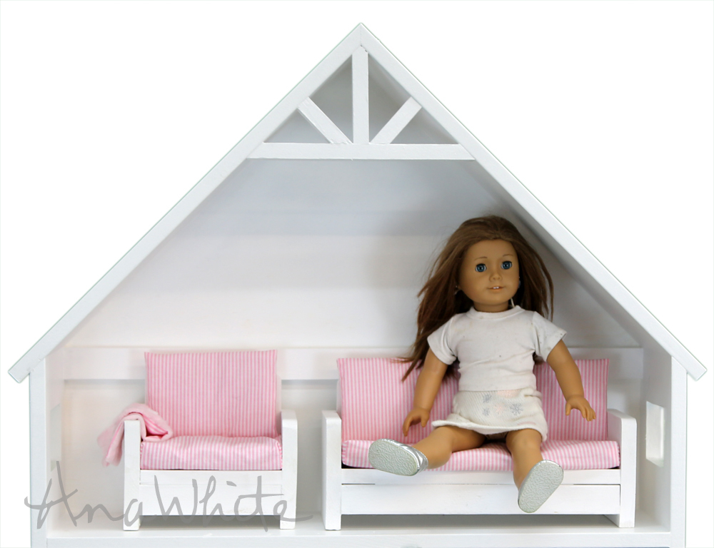 American Girl Or 18 Doll Sofa Or Couch Plans Ana White