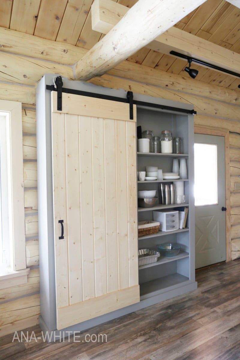 Barn Door Cabinet or Pantry