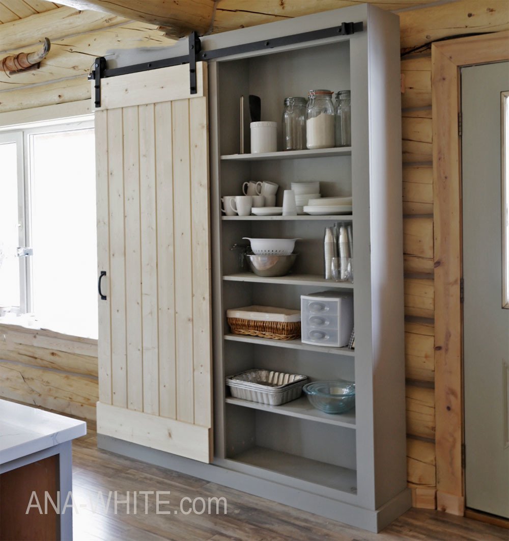 Barn Door Cabinet or Pantry