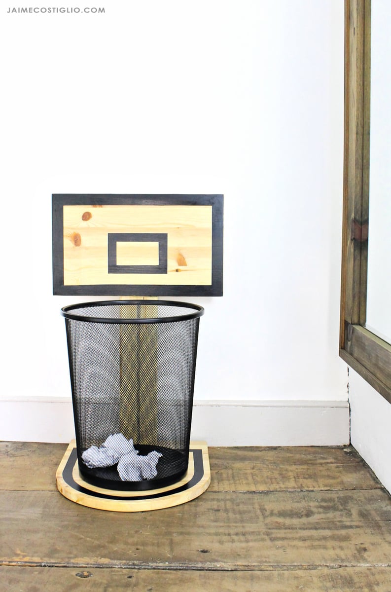 Poubelle DIY Basketball Hoop  Diy basketball hoop, Trash can, Diy  basketball